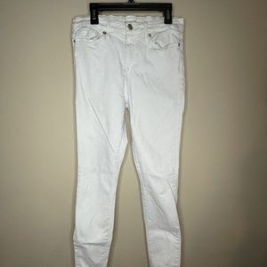 Good American Women's White Good Legs Crop Skinny Jeans Size 12/31